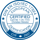 EU Zertifizierung Stempel